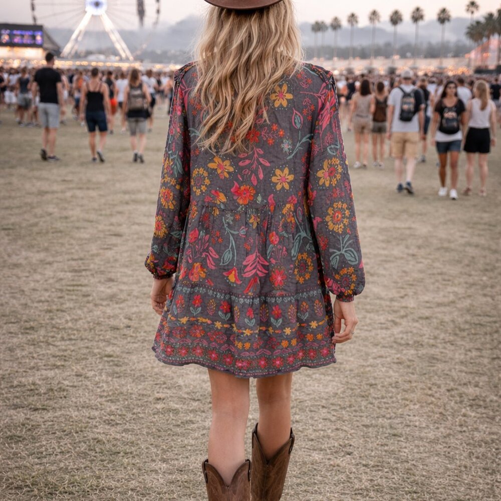 BOHO SHORT DRESS